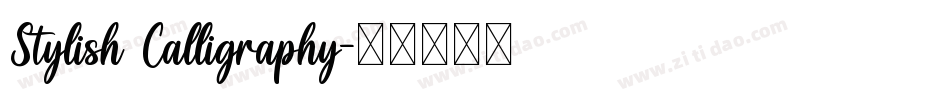 Stylish Calligraphy字体转换